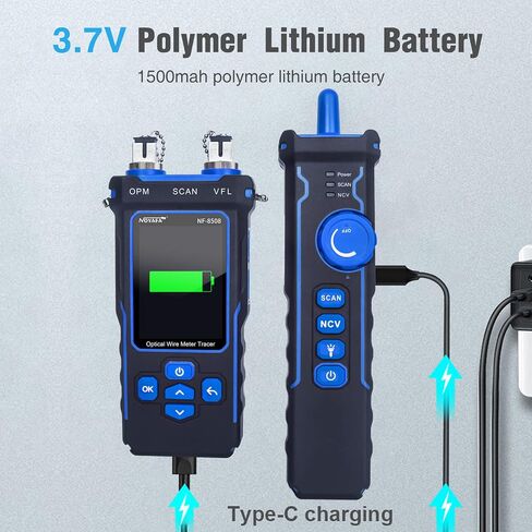 New Upgraded Network Cable Tester with Optical Power Meter VFL, RJ11 RJ45 Cable Toner Ethernet Cable Tester, CAT5 CAT6 Network Tester for Telephone, Ethernet, Video, PoE Ethernet Tester Wire Tracer in Saudi Arabia