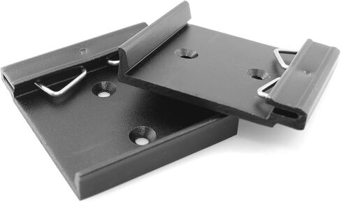 5PCS 35mm Din Rail Fixed Clamp Universal DIN Rail Mount Clip Aluminum Alloy Solid State Relay Clip for Relay Mounting DIN Rail Mounting Bracket 26 Width in Saudi Arabia