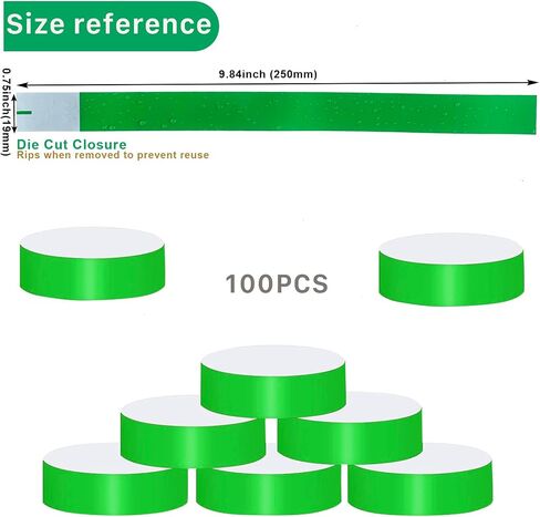 Paper Wristbands for Events, Party Wristbands for Events, Event Bracelets is Waterproof for Parties, Concerts, Sports, Fairs, Travel, Pool Pass(Red Colored) in Saudi Arabia