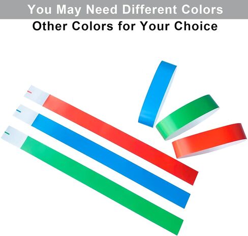 Paper Wristbands for Events, Party Wristbands for Events, Event Bracelets is Waterproof for Parties, Concerts, Sports, Fairs, Travel, Pool Pass(Red Colored) in Saudi Arabia