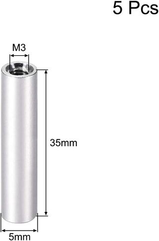 Uxcell 10 قطعة M3x30mm عمود المواجهة الألومنيوم المستدير فاصل أنثى للطائرة بدون طيار FPV كوادكوبتر سباق RC أجزاء متعددة الدوارات لتقوم بها بنفسك in Kuwait