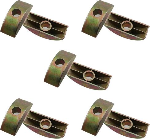10PCS Alloy Half Moon Nut Furniture Connector Bronze Coloured Nut Spacer 29x11x8MM for Connecting Furniture in Saudi Arabia