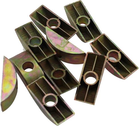10PCS Alloy Half Moon Nut Furniture Connector Bronze Coloured Nut Spacer 29x11x8MM for Connecting Furniture in Saudi Arabia