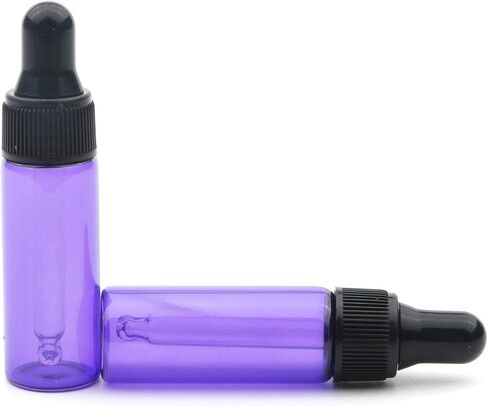 5ml Small Dropper Bottles Empty Essential Oil Glass Bottle Lotion Perfume Sample Vials with Glass Eye Dropper, Pack of 20 in Saudi Arabia