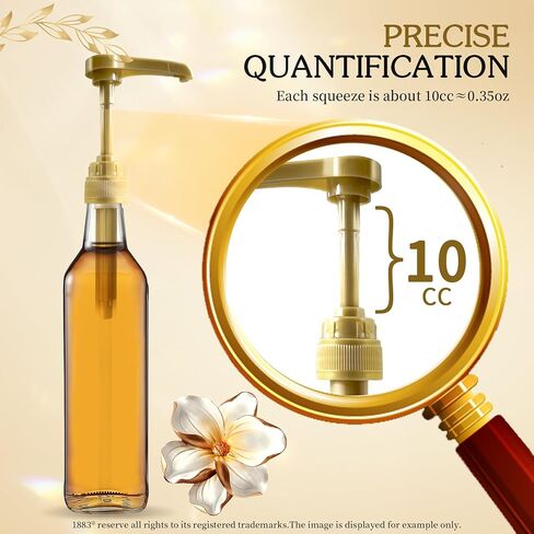 Gold Syrup Pump 4Pcs Pumps for Syrup Bottles Fits 750ml-25.4oz Bottles Syrup Pump Dispenser with No Dripping Coffee Syrup Pump Dispenser for Torani Monin DaVinci Jordan's Skinny and Upouria in Kuwait
