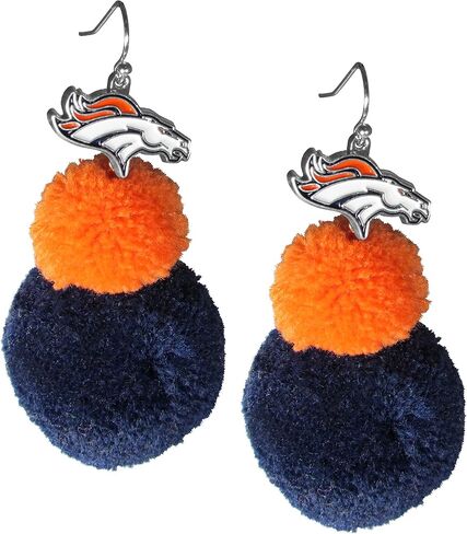 Siskiyou NFL unisex-adult Pom Pom Earrings in Saudi Arabia