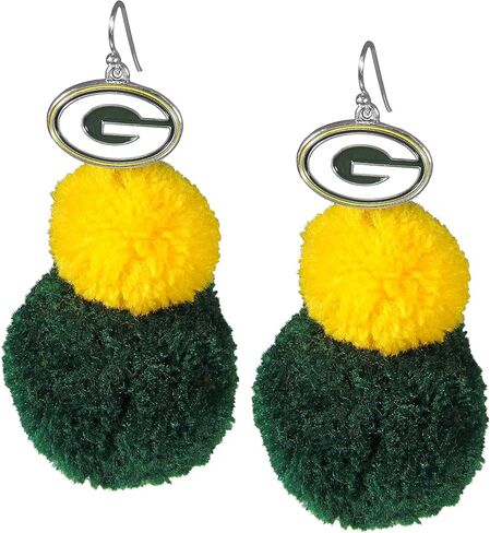 Siskiyou NFL unisex-adult Pom Pom Earrings in Saudi Arabia