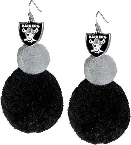 Siskiyou NFL unisex-adult Pom Pom Earrings in Saudi Arabia