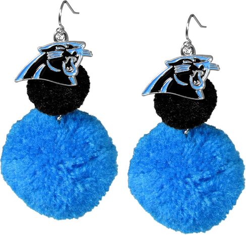 Siskiyou NFL unisex-adult Pom Pom Earrings in Saudi Arabia