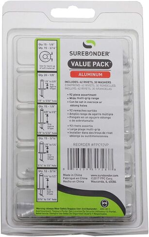 Surebonder FPC92VP مسامير ألومنيوم متعددة القبضة، 92 قطعة in Saudi Arabia