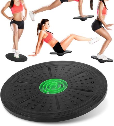 Twist Board, Wobble Balance Board Yoga Balance Board Fitness Balance Disc Balance Board with No-Skid Surface,36 CM in Saudi Arabia