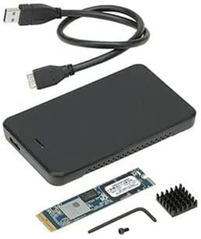 ترقية OWC 1.0TB Aura Pro X2 (GEN 4) SSD متوافقة مع Mac Pro (أواخر 2013)، ترقية فلاش NVMe عالية الأداء، بما في ذلك الأدوات ومبدد الحرارة in Saudi Arabia