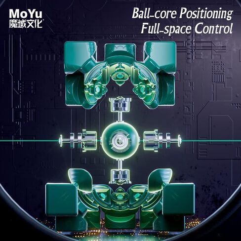 Moyu Weilong WRM V9 2023 Maglev Ball-core مطلي بالأشعة فوق البنفسجية، مكعب سرعة مغناطيسي 3x3، مكعب سرعة بدون ملصقات Moyu Weilong MagLev لغز المكعب السحري in Kuwait