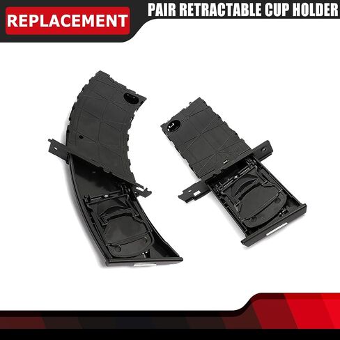 Pair Retractable Cup Holder Left&Right Side Compatible with BMW 3 Series E90 E91 E92 E93 323i 325i 325xi 328i 328xi 330i 330xi 335d 335i 335is 335xi M3 2006-2013 Replaces 51459173467 51459173473 Beige in Saudi Arabia