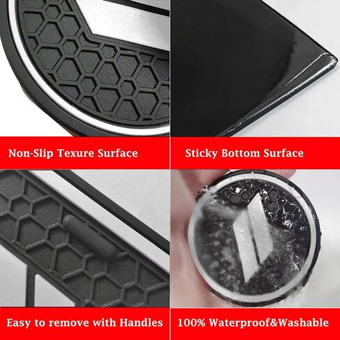Anti Dust Mats for Dodge Challenger Accessories 2015 2016 2017 2018 2019 2020 2021 2022 2023,Custom Fits Cup Holder Liners Mats Door Pocket Center Console Liners, 11pcs/kit (Red) in Saudi Arabia