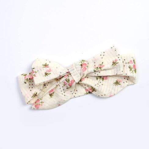 KMBANGI Newborn Baby Girl Summer Romper Dress Sleeveless Floral Elasticated Bust Ruffle Jumpsuit with Bow Headband in Saudi Arabia
