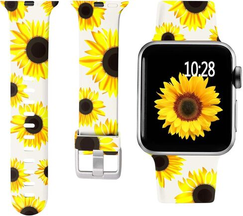لافاف متوافق مع سوار ساعة أبل 41 ملم 40 ملم 38 ملم iWatch Series 9 & Ultra 2 & SE & Ultra & Series 8/7/6/5/4/3/2/1 للنساء والرجال، كلاسيكي ليوبارد، S/M in Kuwait