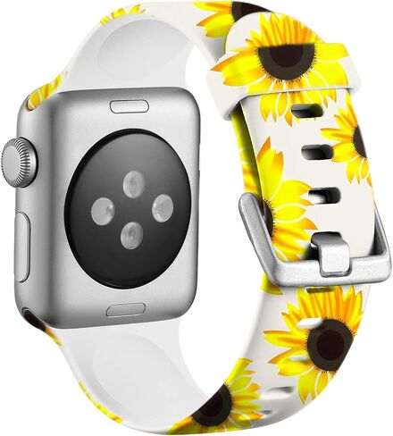 لافاف متوافق مع سوار ساعة أبل 41 ملم 40 ملم 38 ملم iWatch Series 9 & Ultra 2 & SE & Ultra & Series 8/7/6/5/4/3/2/1 للنساء والرجال، كلاسيكي ليوبارد، S/M in Kuwait