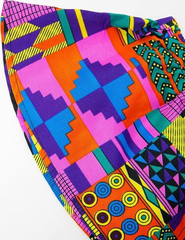 African Print Baby Girl Skirt & Matching Headwrap 3 Pcs Kente Kid Outfit Set in Kuwait