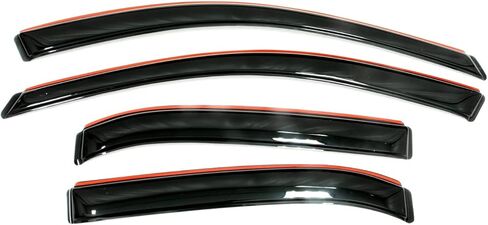 Auto Ventshade [AVS] In-Channel Ventvisor / Rain Guards | Fits 2009 - 2013 Toyota Corolla- Smoke, 4 pcs. | 194073 in Saudi Arabia