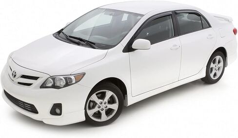 Auto Ventshade [AVS] In-Channel Ventvisor / Rain Guards | Fits 2009 - 2013 Toyota Corolla- Smoke, 4 pcs. | 194073 in Saudi Arabia