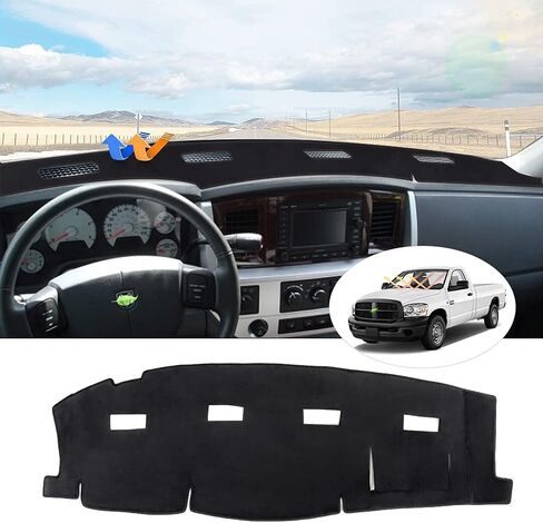 Cartist Dash Cover Fits for Dodge Ram 2500 3500 2006-2009/ Dodge Ram 1500 2006-2008 Dashboard Cover Mat Non-Slip Pad Carpet Anti-Glare in Saudi Arabia