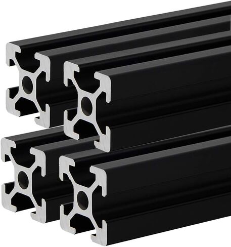 4 Pcs 2020 CNC 3D Printer Parts European Standard Anodized Linear Rail Aluminum Profile Extrusion for DIY 3D Printer (400mm) in Saudi Arabia
