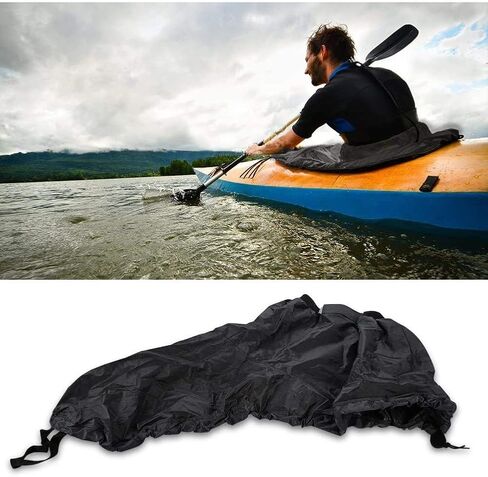 Estink Kayak Spray Skirt, Universal Adjustable Nylon Kayak Spray Skirt Waterproof Cover Water Sports Accessory in Saudi Arabia