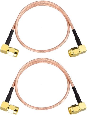 SUPERBAT SMA Cable Extension 3ft SMA Male to SMA Male Right Angle Connector Cable RG316 Cable Jumper for FPV Antenna Router WiFi Cable Network Analyzer etc. 2-Pack in Saudi Arabia