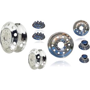 aluminum wheels 19.5 x6 extra Polished Dual Wheel Package deal for Dodge 4500 5500 in Saudi Arabia