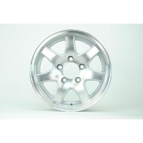 14 inch Aluminum 7 Spoke Trailer Wheel 5 Lug 5 on 4 1/2 Bolt Pattern in Kuwait