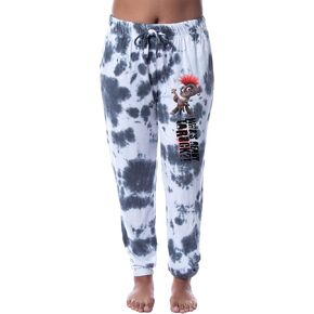 Dreamworks Trolls Womens' Queen Barb Who's Ready To Rock Sleep Jogger Pajama Pants Tie Dye in Saudi Arabia