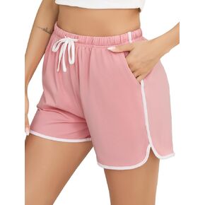 فلازوم نساء سراويل سروال نوم من القطن بيجاماس اليوغا الصالة الرياضية التي تعمل على شورتات نشطة الخصر مع الجيب S-XXL in Kuwait