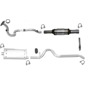 Engine Pipe Muffler Tail Pipe Catalytic Converter Exhaust System Replacement Parts for Jeep Cherokee 4.0L 1996 1997 1998 1999 to Production Date 01/20/2000 in Kuwait