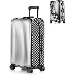 أغطية حقائب غير قابلة للتفكيك للأمتعة - غطاء حماية شفاف للأمتعة مقاس 28 بوصة، غطاء حقيبة حماية للأمتعة من مادة PVC باللون الأسود in Kuwait