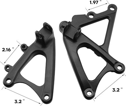 TCT-MOTORPARTS Front Footrest Foot Pegs Bracket Fit For Yamaha YZF R1 2009-2014 2013 2012 2011 in Saudi Arabia