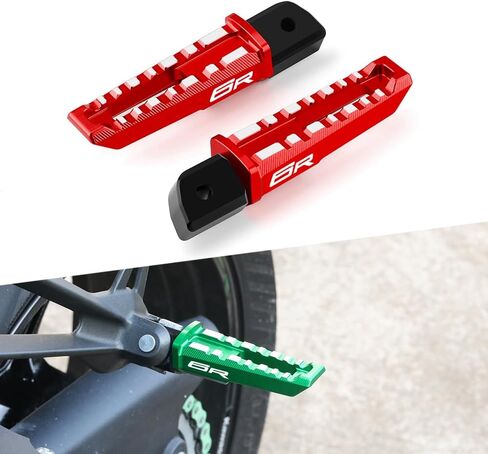 أوتاد ركاب الدراجات النارية متوافقة مع ZX6R 2003-2021 2022 2023 2024 2025 أوتاد القدم الخلفية CNC ZX-6R ZX6R ZX 6R (أسود) in Saudi Arabia