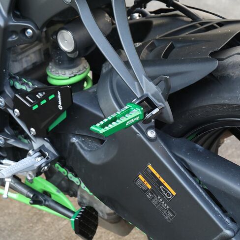 أوتاد ركاب الدراجات النارية متوافقة مع ZX6R 2003-2021 2022 2023 2024 2025 أوتاد القدم الخلفية CNC ZX-6R ZX6R ZX 6R (أسود) in Saudi Arabia