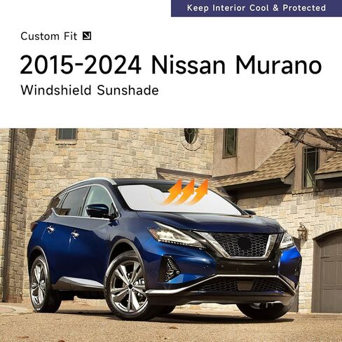 Windshield Sun Shade Custom Fit for Ford Bronco 2021-2025,Foldable Reflective Sunshade for Bronco Accessories,Polyester Car Window Shades for Front Windshield Blocks Sun and Heat in Kuwait