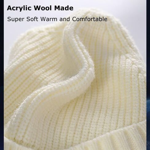 Winter Beanies Hat for Men Women Teens Cold Weather Windproof Warm Knit Beanie Hats Caps for Skiing Winter Work Ski Trip in Saudi Arabia