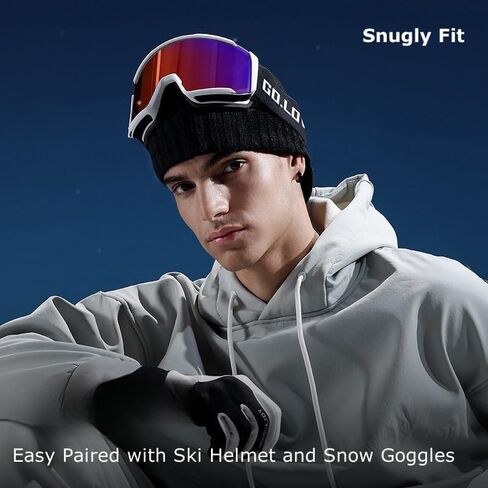 Winter Beanies Hat for Men Women Teens Cold Weather Windproof Warm Knit Beanie Hats Caps for Skiing Winter Work Ski Trip in Saudi Arabia