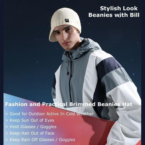 Winter Beanies Hat for Men Women Teens Cold Weather Windproof Warm Knit Beanie Hats Caps for Skiing Winter Work Ski Trip in Saudi Arabia