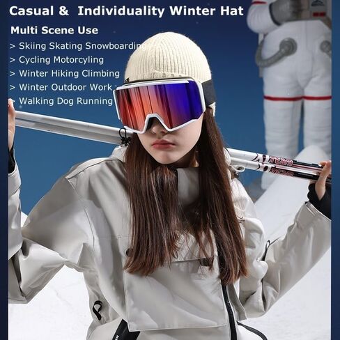 Winter Beanies Hat for Men Women Teens Cold Weather Windproof Warm Knit Beanie Hats Caps for Skiing Winter Work Ski Trip in Saudi Arabia