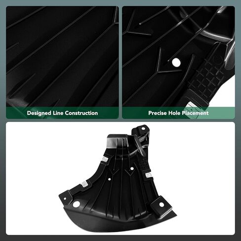 Yhtauto الأمامي الأمامي الأيمن Side Engine Shield متوافق مع Mercedes-Benz E300 2017-2019 ، E350 2020-2022 ، E400 2018 ، E450 2019-2023 ، حراس محرك حراسة Splash in Kuwait