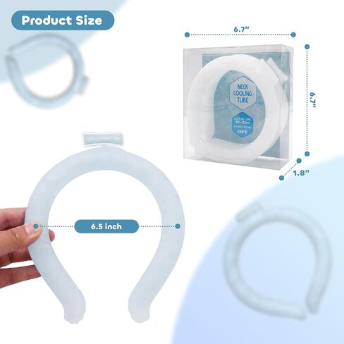 Neck Cooling Tube, Reusable Wearable Cooling Neck Wraps for Summer Heat (A) in Saudi Arabia