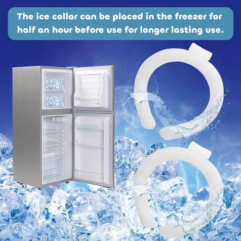 Neck Cooling Tube, Reusable Wearable Cooling Neck Wraps for Summer Heat (A) in Saudi Arabia