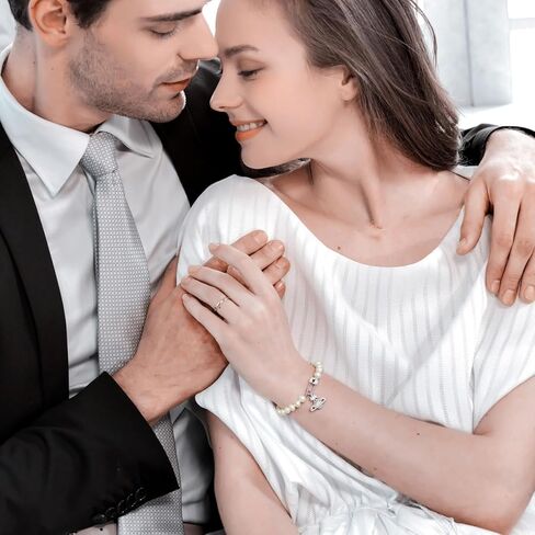 Saturn Pearl Bracelet for Women Planet Jewelry Pin Saturn Accessories for Women Saturn Charm Bracelet with Zirconia, Jewelry Gift for Mother Wife Daughter for Anniversary Birthday in Kuwait