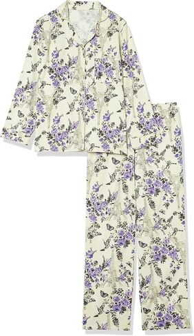 AmeriMark Women Flannel Sleepwear – Cotton 2-PC Pajama Set for Sleeping Lounge Nightwear – Soft Top and Pants Loungewear PJs in Saudi Arabia