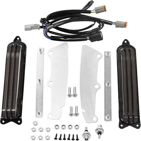 HR3 Run/Brake/Turn LED Light for Rear Fender Fascia Fits for 2014-later Harley Touring Road King FLHR, Road Glide FLTRX, Street Glide FLHX, Ultra Limited FLHTK, Electra Glide Standard (Smoke Lens) in Saudi Arabia