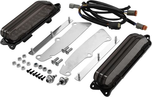 HR3 Run/Brake/Turn LED Light for Rear Fender Fascia Fits for 2014-later Harley Touring Road King FLHR, Road Glide FLTRX, Street Glide FLHX, Ultra Limited FLHTK, Electra Glide Standard (Smoke Lens) in Saudi Arabia